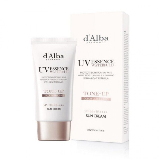 D'alba Waterfull Tone-up Sun Cream Uv Essence 50ml Spf 50+
